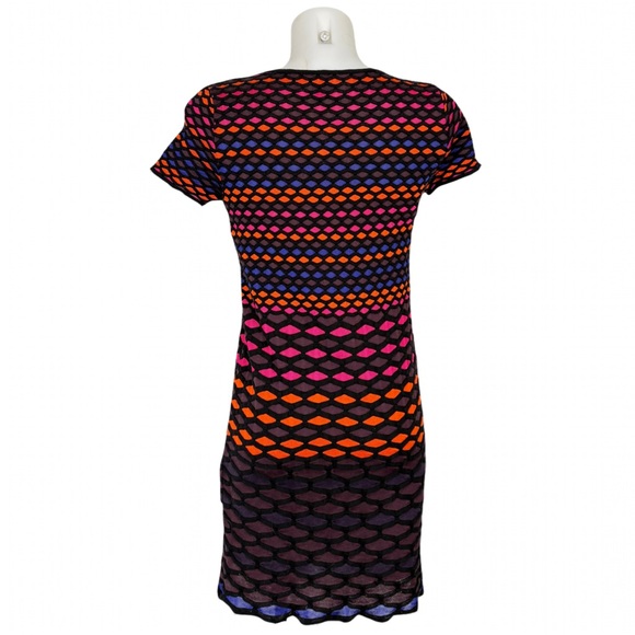 M by Missoni Multicolored Geometric Kinit Mini Dress - Picture 4 of 8